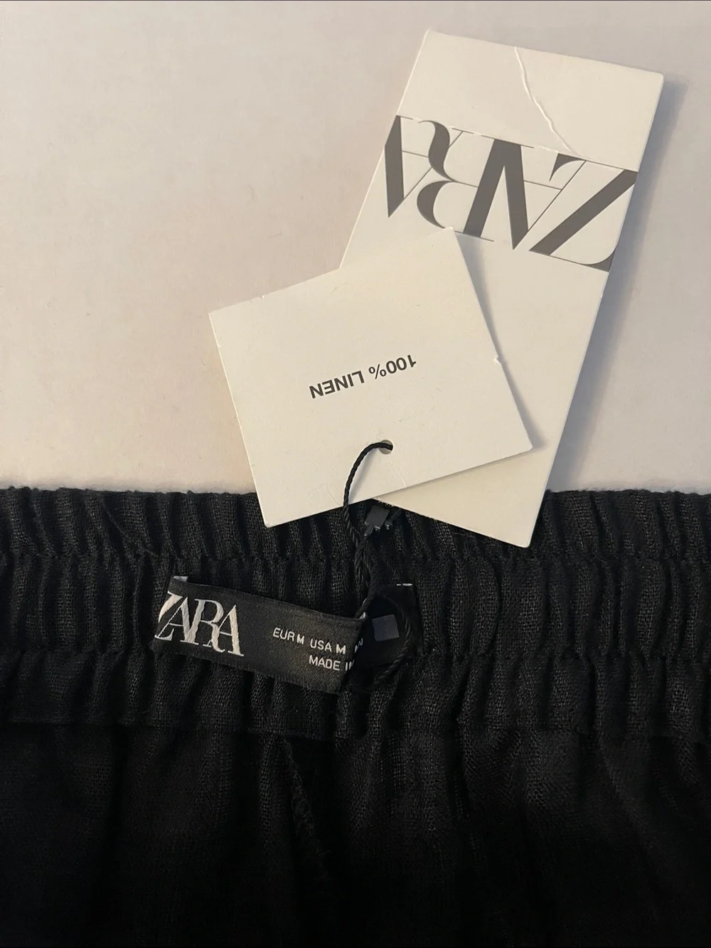 Zara 100% Linen Pants